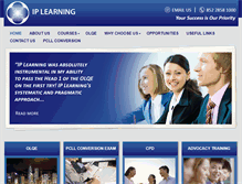 Tablet Screenshot of ip-learning.com